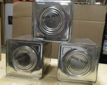 3 18# Civil Defense Survival Cracker tins, sealed