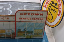 Vintage Tin Litho Toy Parking Garage