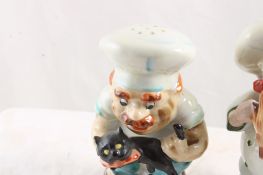 Shefford China Chef Figural Salt & Pepper Shakers