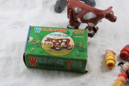 Marx Walk-a-Way Cow, Batman, Little People Toys