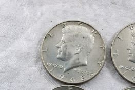 9 Kennedy Half Dollars 8 1967, 1 1968 40% Silver