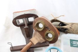 Stereoviewers, Fishing Lures, Canteen, Carving Set