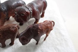 Gurley Ghost & Witch Candles, 4 Celluloid Animals