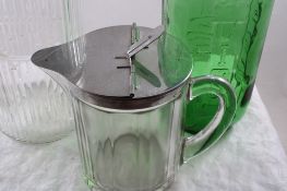 1952 McKee Pitcher, Hoosier Coffee Jar, Juice Jar