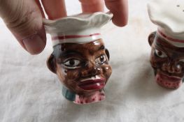 Black Americana CHEF HEAD Shakers