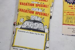 Lot '50's Bullock Chevy Grant NE Promotional Cards