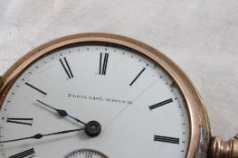 Elgin Stem Wind Lever Set Pocket Watch Size 18