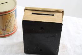 2 Metal Still Banks Drum & Chest/Box