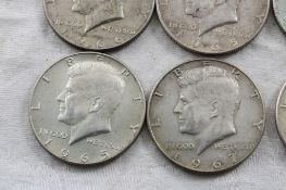 20 Kennedy Half Dollars '65-'69 40% Silver