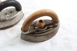 3 Antique Unmarked Miniature Sad Irons