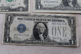 2 Dollar & 1 Dollar Silver Certificate Funny Back