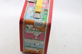 1973 Thermos Brand Peanuts Metal Lunchbox