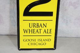 312 Urban Wheat Ale Metal Sign Goose Island
