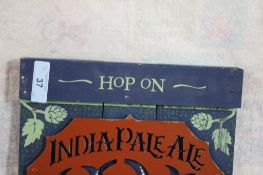 Odell Brewing Co. India Pale Ale Wood Sign