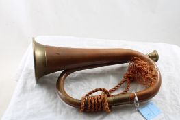 Military/Scout/Cavalry Brass/Copper Bugle w/Tassel