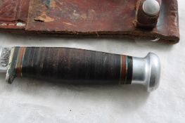 Case Fixed Blade Knife with Leather Sheath