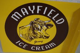 Mayfield Ice Cream Metal Flanged Sign