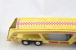 Tin Litho Japan Car Carrier Toy, Nylint Semi Truck