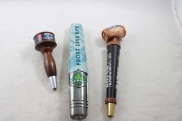 3 Beer Tap Handles Michelob Light, Frost Line Rye+