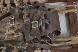 #3667 Pair of Wooden Lund Snow Shoes 59