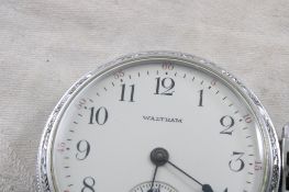 Waltham 15J Pocket Watch Defiance Case Stem Wind