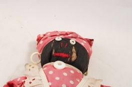 Black Americana 2 Dolls, Figural Toaster Cover