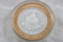 Circus Circus $10 Gaming Token .999 Fine Silver
