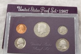 1984S, 1985S, 1987S US Proof Sets