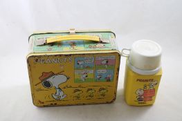 1965 Thermos Brand Peanuts Metal Lunchbox