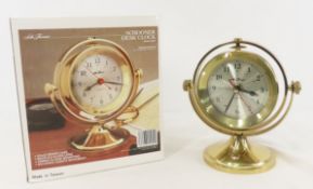 Seth Thomas Schooner Desk Clock model 1044