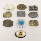 10 Vintage Belt Buckles