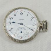 Illinois Time King 19j sidewinder pocket watch
