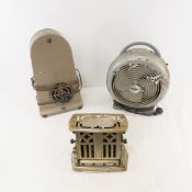 Vintage electric heaters & toaster