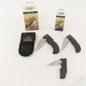 3 Gerber pocket knives, 2 are NIB