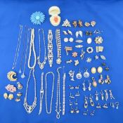 Vintage jewelry- some signed- Trifari, BSK & More