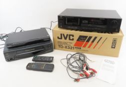 JVC TD-X3217 tape deck, Sony DVD, Phillips VCR