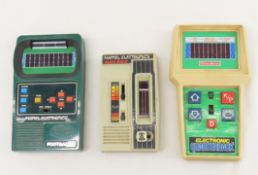 Vintage Mattel Auto Race & Football 2 video games