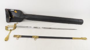 Sword in Scabbard and sheath