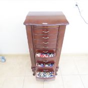 Large Jewelry Stand full of costume jewelry