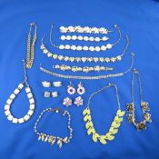 Vintage jewelry bracelets & earrings-Coro, Lisner