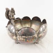 Antique Van Bergh silverplate nut bowl