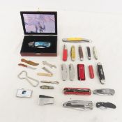 Vintage pocket knives and bottle openers