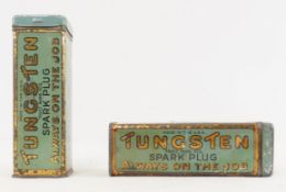 Marshall Oil Co Tungsten Spark Plug Tins