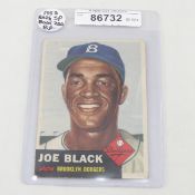 1953 Rare Joe Black Topps Baseball Cards