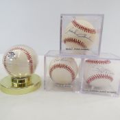 Cordova, Rollins, Nathan & Quilicy Signed Balls