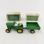 Vintage John Deere Lawn Tractor & Dumpcart in Box