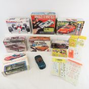 Assorted Model Car Kits in Boxes & Accessories