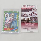 Jerry Rice Signed 1986 Topps Cards- JSA COA