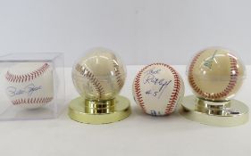 Rose, Olivia, Killebrew, Spahn & More Signed Balls