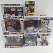 8 Star Wars Funko! Pop Figures in Boxes